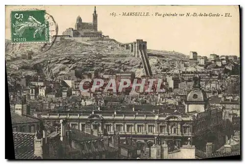 Cartes postales Marseille vue generale N D de la Garde