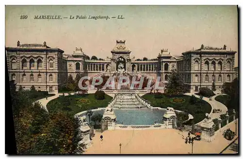 Cartes postales Marseille le palais Longchamp