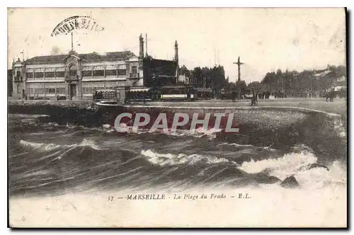 Cartes postales Marseille la plage du Prado