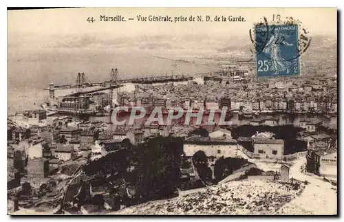 Cartes postales Marseille Vue generale prise de Notre Dame de la Garde