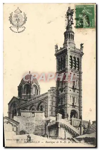 Cartes postales Marseille Basilique de Notre Dame de la Garde