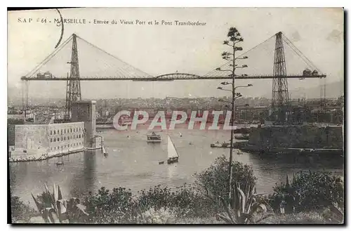 Cartes postales Maresille Entree du Vieux Port et le Pont Transbordeur