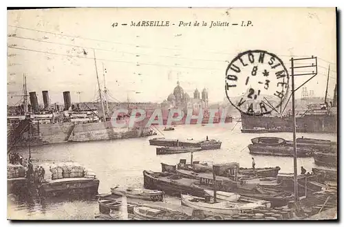 Ansichtskarte AK Marseille Port de la Joliette Bateaux