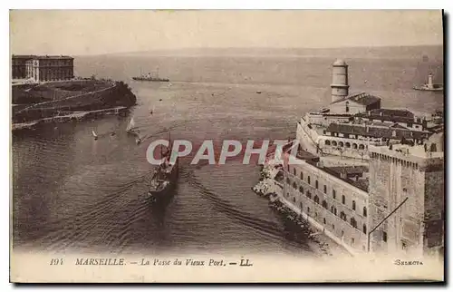 Cartes postales Marseille La Passe du Vieux Port Bateau