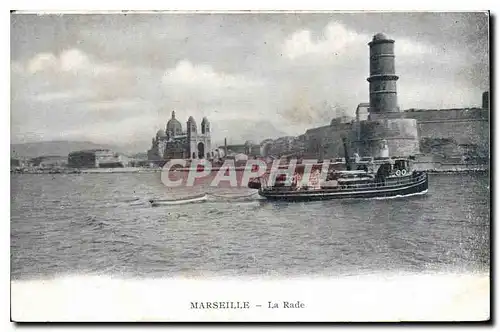 Cartes postales Marseille la Rade Bateau