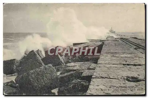 Cartes postales Djidjelli La jetee par gros temps