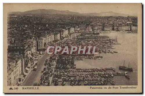 Ansichtskarte AK Marseille Panorama de Pont Transbordeur Bateaux