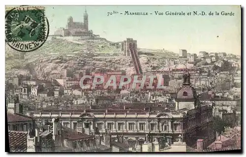 Ansichtskarte AK Marseille Vue generale prise de Notre Dame de la Garde