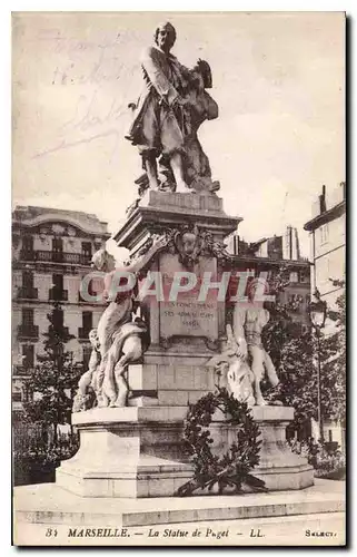 Cartes postales Marseille la statue de Puget