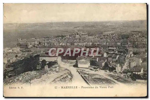 Cartes postales Marseille Panorama du vieux Port