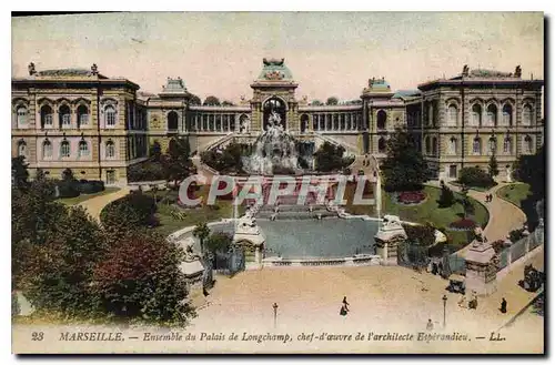 Ansichtskarte AK Marseille Ensemble du palais de Longchamp cher d'oeuvre de l'architecte Esperandieu