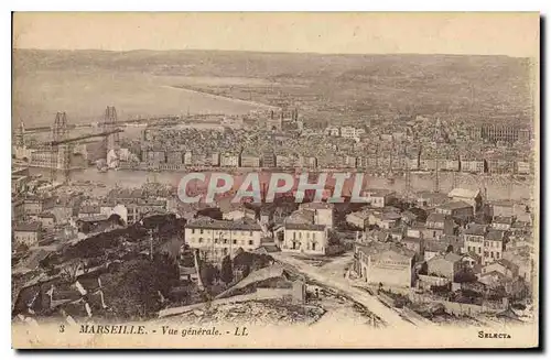 Cartes postales Marseille vue generale