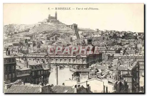 Ansichtskarte AK Marseille vue a vol d'Oiseau