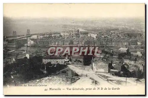 Cartes postales Marseille vue generale prise de N D de la garde