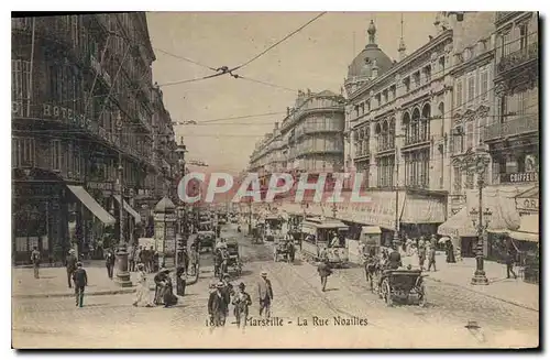 Ansichtskarte AK Marseille la rue Noailles Tramway