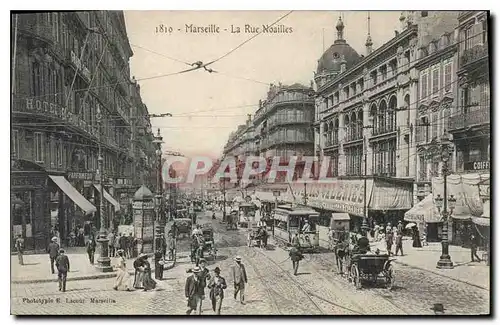 Ansichtskarte AK Marseille la Rue Noailles Tramway