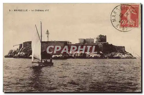 Cartes postales Marseille le chateau d'If Bateau