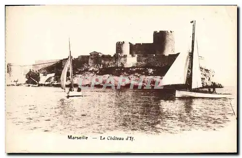 Cartes postales Marseille le chateau d'If Bateau