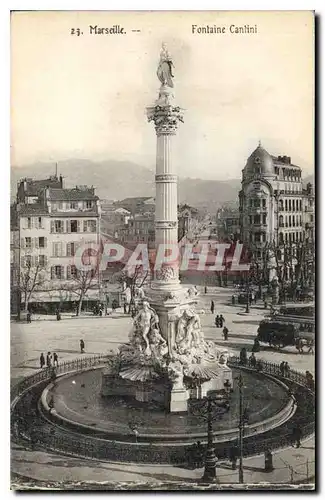 Cartes postales Marseille Fontaine Cantini