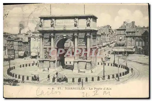 Cartes postales Marseille la porte d'Aix