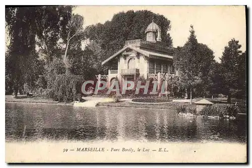 Ansichtskarte AK Marseille parc Borely le lac