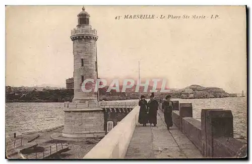 Ansichtskarte AK Marseille le Phare St Marie