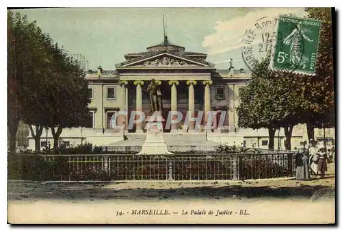 Ansichtskarte AK Marseille le palais de Justice