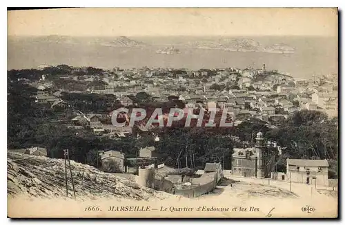 Ansichtskarte AK Marseille le Quartier d'Endoume et les Iles