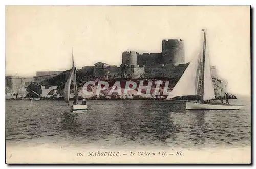 Cartes postales Marseille le chateau d'If Bateau