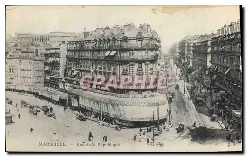 Cartes postales Marseille Rue de la Republique