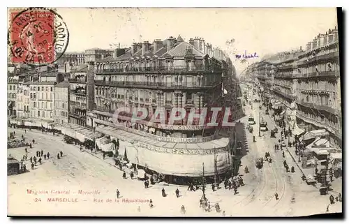 Cartes postales Marseille Rue de la Republique