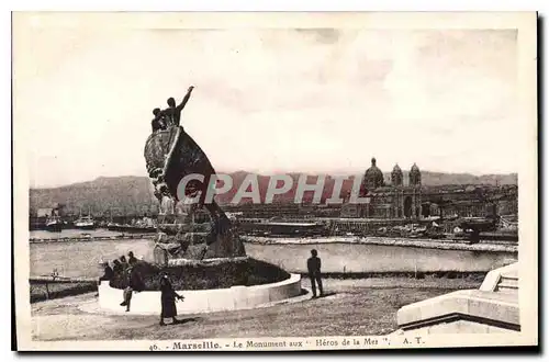 Ansichtskarte AK Marseille le Monument aux Heros de la mer