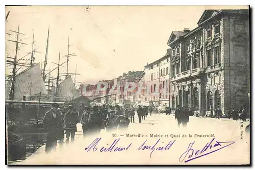 Cartes postales Marseille Mairie et Quai de la Fraternite