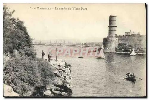 Ansichtskarte AK Marseille la sortie du Vieux Port