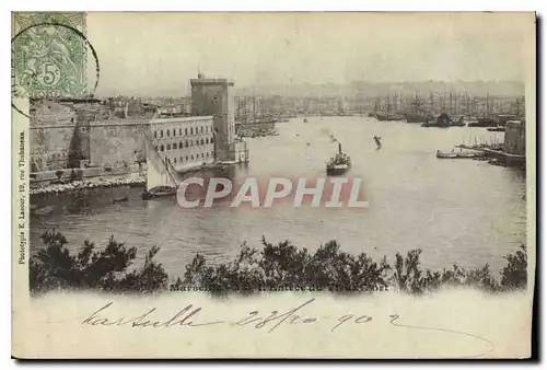 Cartes postales Marseille l'entree du Vieux Port