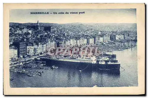 Cartes postales Marseille un coin du Vieux Port Bateaux