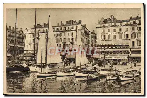 Ansichtskarte AK Marseille le restaurant Basso un coin du Vieux Port