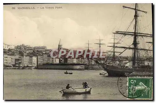 Cartes postales Marseille le Vieux Port Bateau