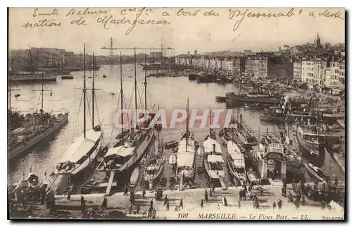 Cartes postales Marseille le Vieux Port Bateaux