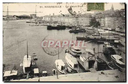 Cartes postales Marseille le Vieux Port Bateaux