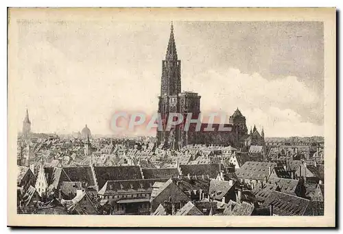 Cartes postales Strasbourg vue generale