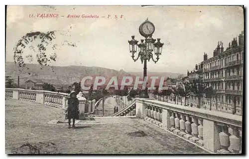 Cartes postales Valence Avenue Gambetta