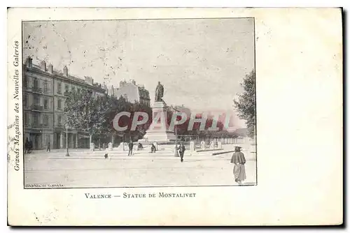 Cartes postales Valence statue de Montalivet