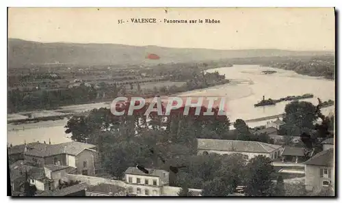 Cartes postales Valence panorama sur le Rhone