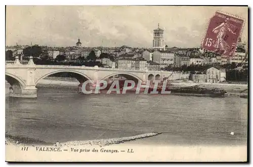Cartes postales Valence vue prise des Granges