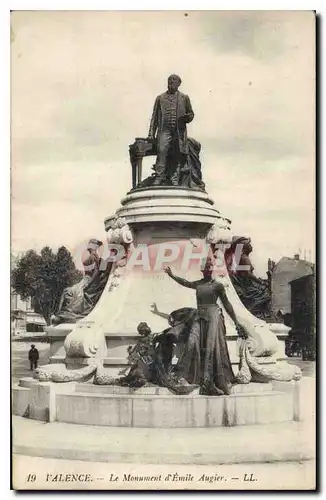 Cartes postales Valence le Monument d'Emile Augier