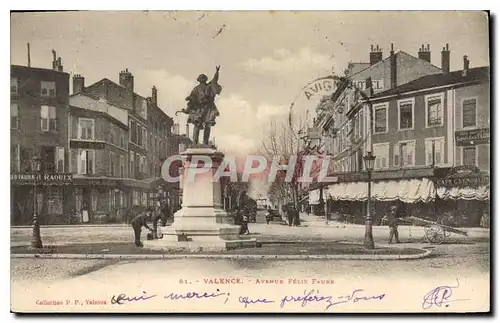 Cartes postales Valence Avenue Felix faure