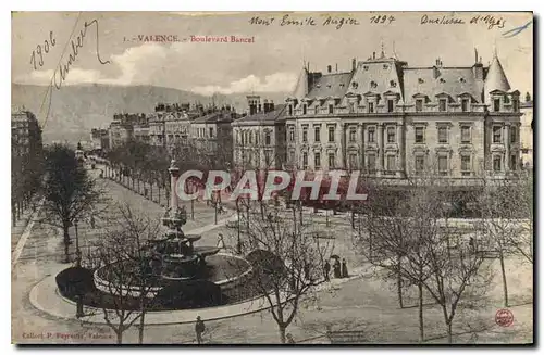 Cartes postales Valence Boulevard Bancel