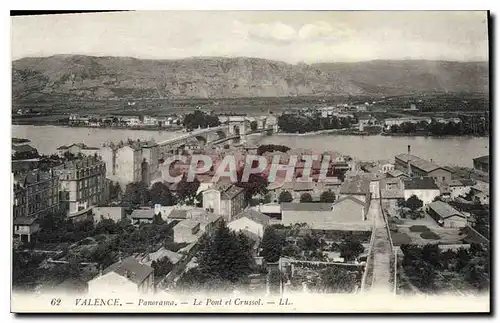 Cartes postales Valence Panorama le Pont et Crussol