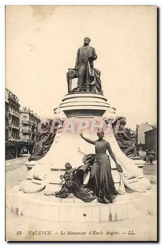 Cartes postales Valence le Monument d'Emile Augier